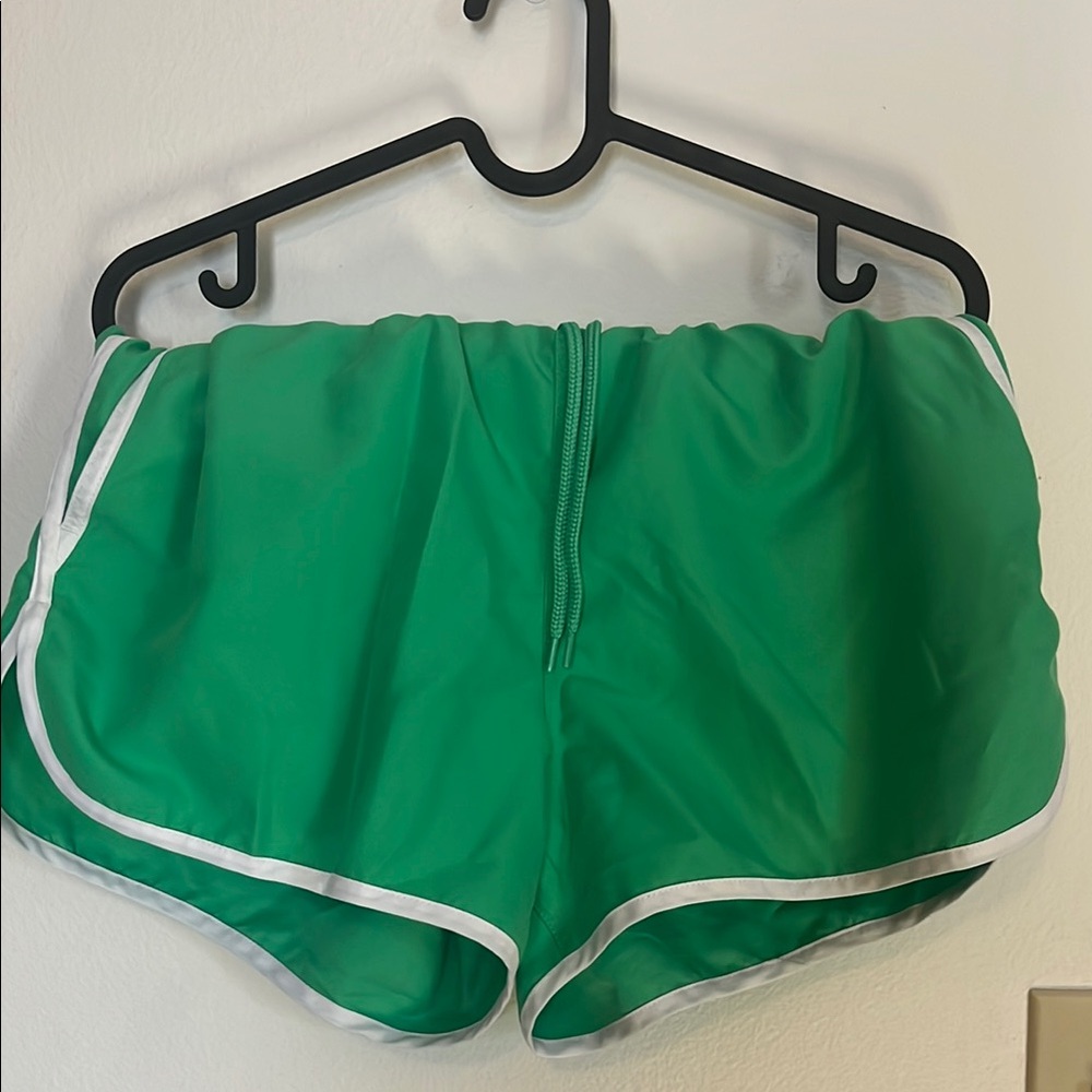 Green Women's Athletic Shorts